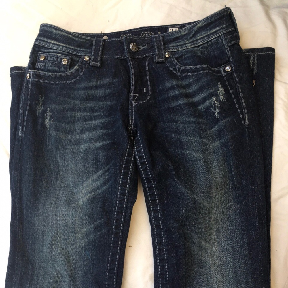 y2k small miss me jeans